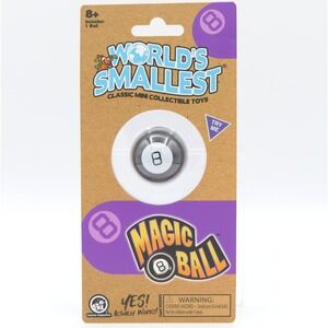 World's Smallest Magic 8 Ball Classic Mini Collectible Toys by Super Impulse 8+